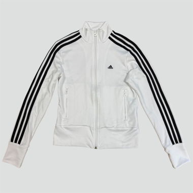 Vintage Adidas white track jacket