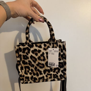 Handtasche / Umhängetasche Leo-Look
