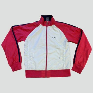 Vintage Nike white and pink raincoat