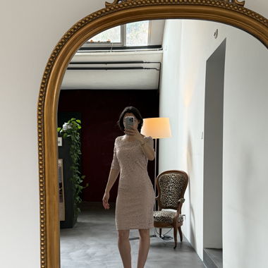 Rosa Spitzenkleid von Orsay