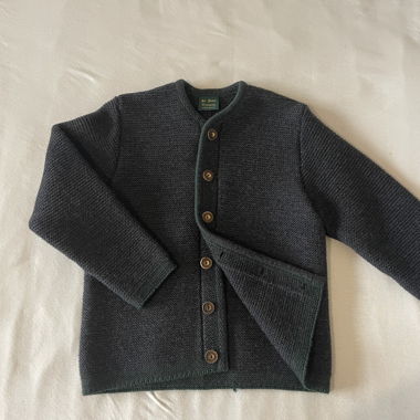 Trachtenstrickjacke dunkelgrau