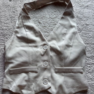Beige Blazer with Buttons