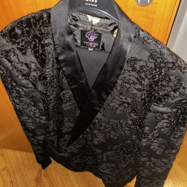 Schwarze Jacquardjacke