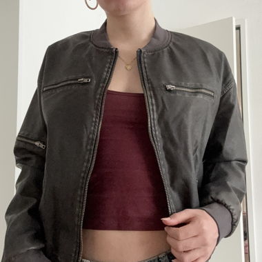 vintage leather jacket motel rocks