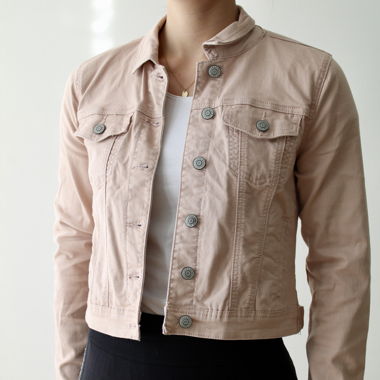 Veste en jean légère, rose