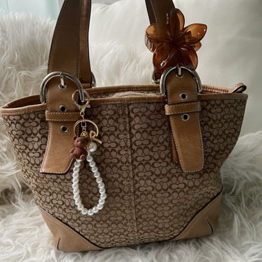 Borsa a mano Coach con monogramma