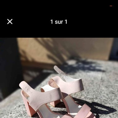 Sandales roses taille 38