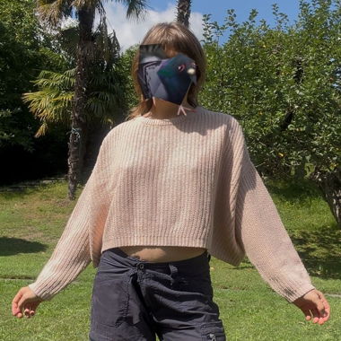 pullover rosa antico