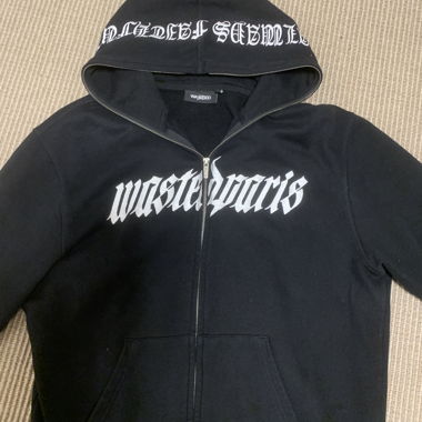 Wasted Paris Hoodie Full Zip Sweatjacke - black 