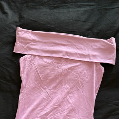 Pink off shoulder top