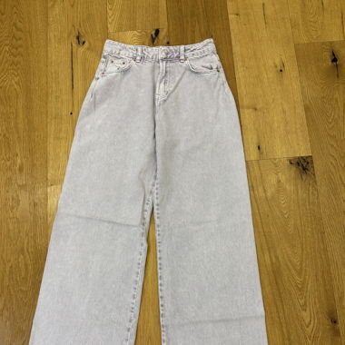 Light purple wide leg jeans