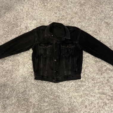 Veste en jean noire
