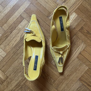 Yellow Sergio Rossi Loafers