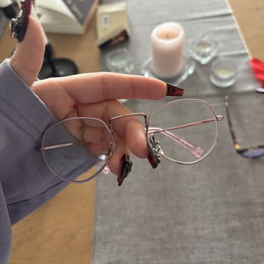 Lunette branche rose 