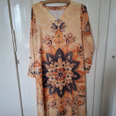  Robe imprimée manches longues