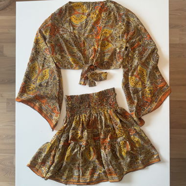 Set due pezzi Paisley