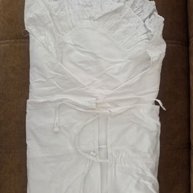White baby swaddle or receiving blanket