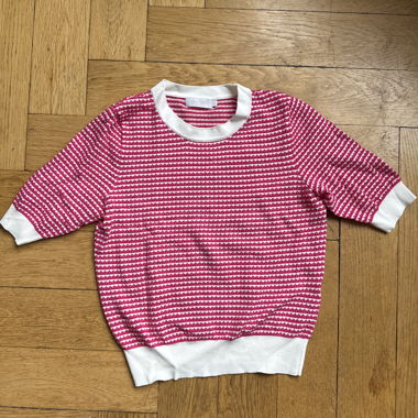 Pink-weißer  Sommer Strickpullover Paul Kehl 
