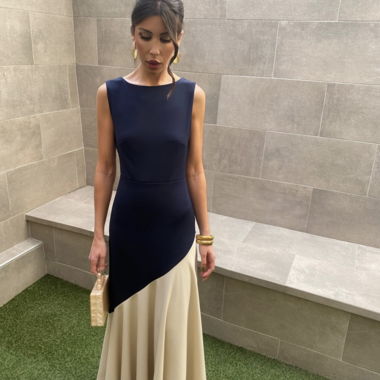 Two-tone Maxi Dress