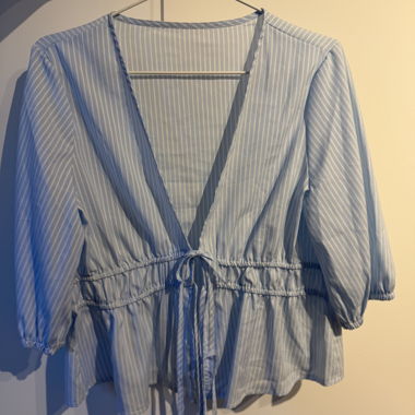 Blue Striped Blouse
