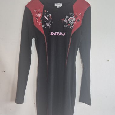Black and Red Jennyfer Knit Dress