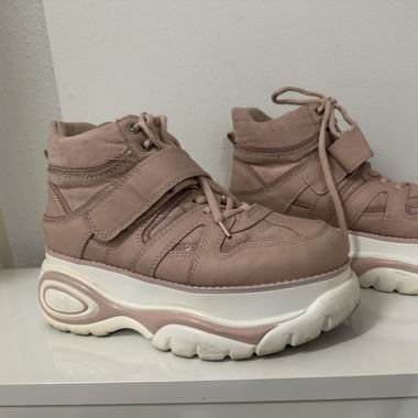High top Plateau Sneaker pasten pink 40