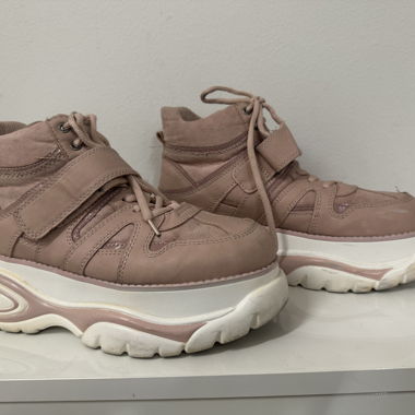 High top Plateau Sneaker pasten pink 40