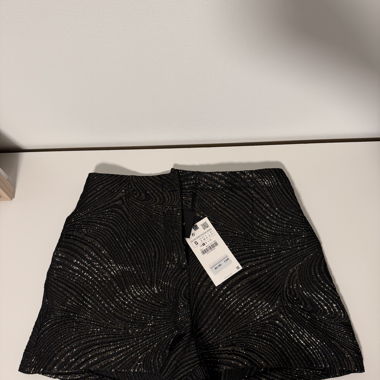 Short neri con paillettes