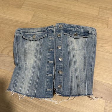 Jeans-Corsage aus Denim