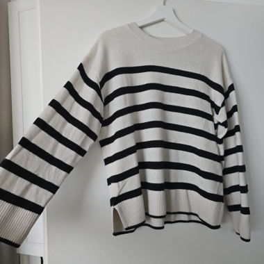 Pull en maille à rayures