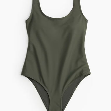 Costume da bagno verde oliva