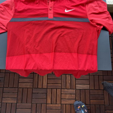 Polo Nike Dri-FIT rouge