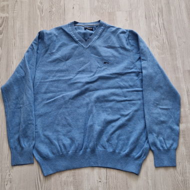 Pull bleu Mc Gregor à encolure en V