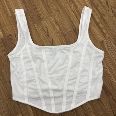 Crop Top Corsetto Bianco