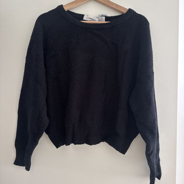 Maglione in maglia nero