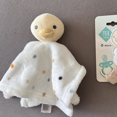 Lot doudou / attache tétine 