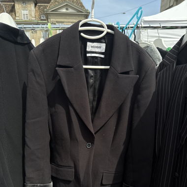 Tailored black Blazer from Weekday, 38