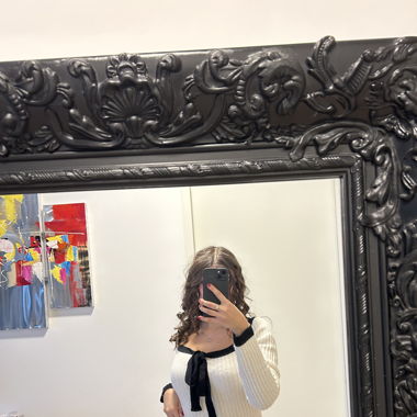 Robe blanche et noire 