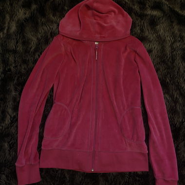 pink samt jacket y2k