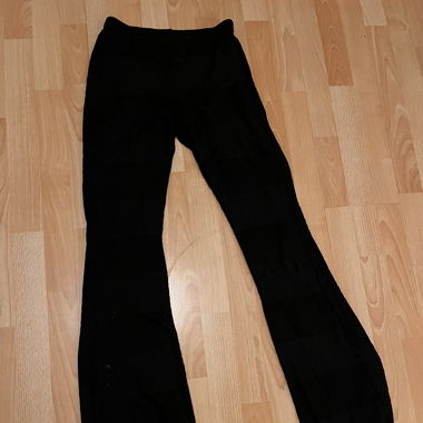Schwarze Hose mit Lace Detail