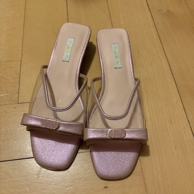 Sandali rosa metallizzati