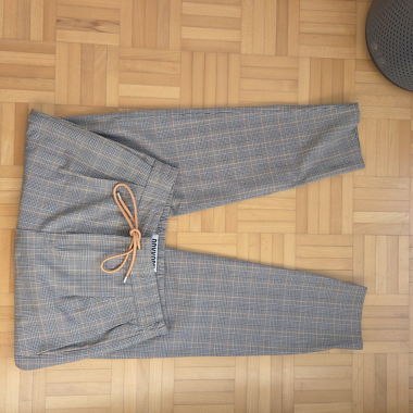 Pantaloni in tessuto a quadri Drykorn con coulisse