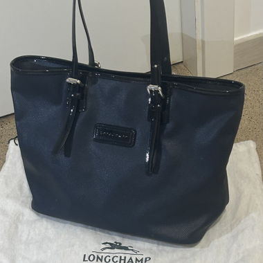 Borsa LONGCHAMP blu scuro come nuova