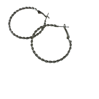 Silver-colored Hoop Earrings