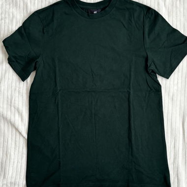 T-shirt H&M vert à coupe regular