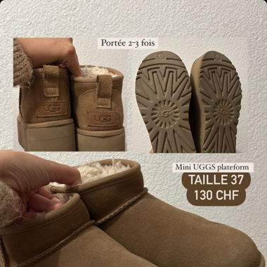 Mini UGGS plate-forme taille 37