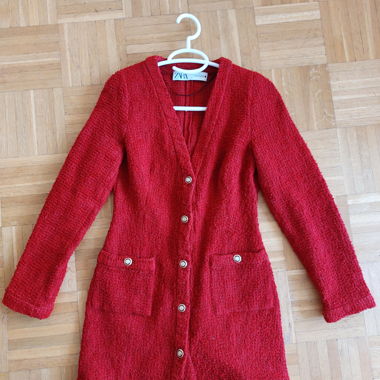 Beautiful Red Tweed Dress