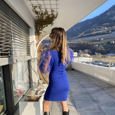 blue event dress