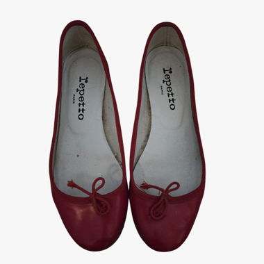 Red Repetto Ballerinas