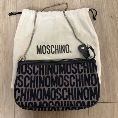 Borsa a tracolla Moschino piccola nera